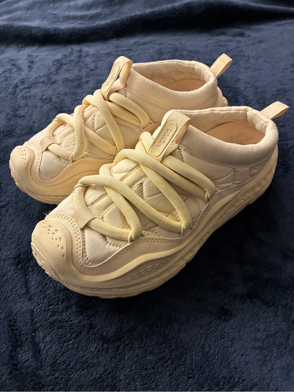 Hoka One One Kids Cream/Beige Chunky Sneaker